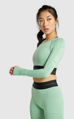Gymshark mint long sleeve shirt thumbnail 1