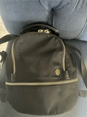 Lululemon City Adventurer Backpack Micro 3L in Black with Gold hardware. thumbnail 6