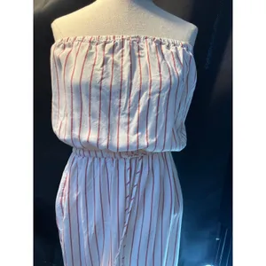 Forever 21 Contemporary Red White Striped Strapless Wide Leg Jumpsuit‎ Small thumbnail 10