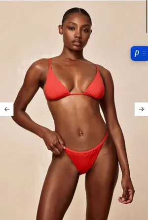 Monday swimwear Kauai bottom- chili pepper thumbnail 1