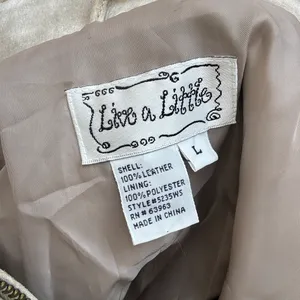 VINTAGE ✨ Tan Genuine Leather Suede Coat thumbnail 4
