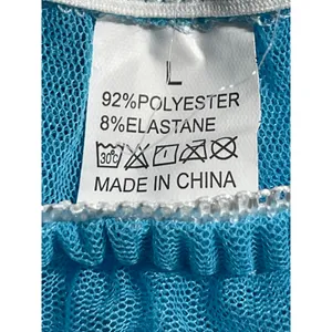 Women's Blue Sequin Shell Mermaid Sparkly High Rise Mini Casual Skirt Size L thumbnail 5
