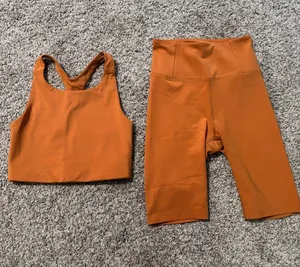 Girlfriend Collective shorts and tank set size XS thumbnail 1