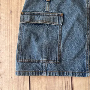 Abercrombie & Fitch High Rise Denim Mini Wrap Skirt thumbnail 4
