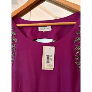 Sugar Lips Berry Dress Medium NWT thumbnail 2