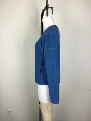 Patagonia Size M Rear Vintage Sweatshirt Women's Blue Fleece Soft Sweater Warm thumbnail 3