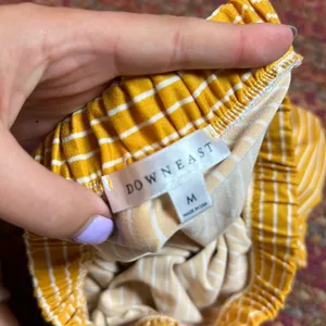 Downeast Yellow Vertical Stripe Midi Maxi Skirt thumbnail 2