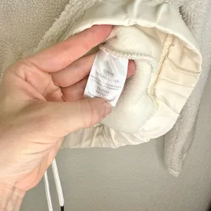Anthropologie Bailey 44 Sherpa Jacket Teddy Pullover Relax Fit Cozy Off White XS thumbnail 6