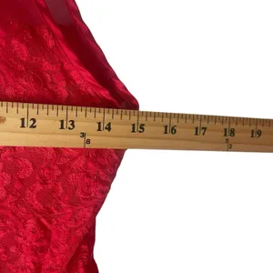 Secret Treasures Vintage 90s‎ Large Lace Sewuin Floral Sexy Babydoll Lingere Top thumbnail 8