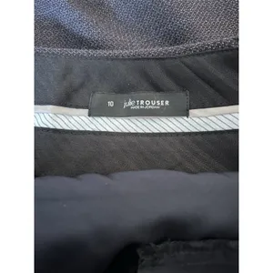 Ann Taylor LOFT Julie Trouser Pants Women's Size 10 Dark Gray Flat Front Dressy thumbnail 5