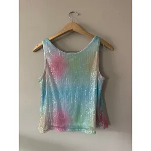 Rachel Zoe Rainbow Sequin Tank Top Size Medium NEW WITH TAGS thumbnail 5
