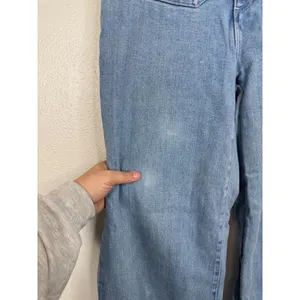 Rollas Sailor Jeans Light Blue Organic Cotton High‎ Rise Wide Leg Denim 26 thumbnail 3