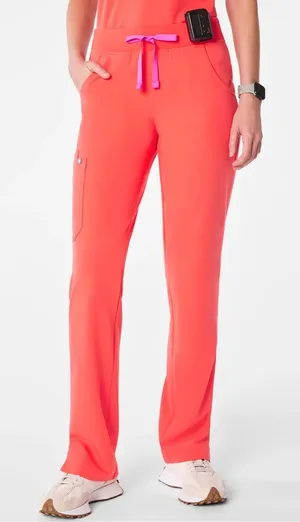NWT Figs Kade Cargo Pants Womens 5XL Orange Scrubs Purple Drawstring thumbnail 1