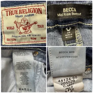 TRUE RELIGION Becca Mid Rise Bootcut Jeans Medium Wash Horseshoe Stitch Logo 26 thumbnail 9