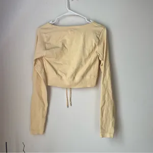 Bo + Tee Ribbed Long Sleeve Active Crop Top thumbnail 5