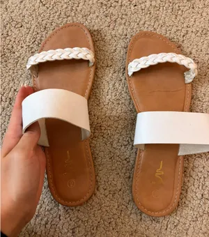 Braided double strapped sandals  thumbnail 2