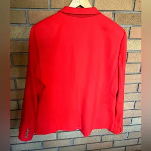 NWT J. Crew Regent Wool Blend Orange Blazer Single Button Jacket Women’s Size 16 thumbnail 6