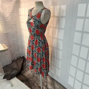 Lilka by Anthropologie Multicolor Floral Front Cutout Sleeveless Sundress Small thumbnail 3