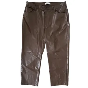 Abercrombie & Fitch Curve Love Vegan Leather 90’s Relaxed Ultra High 33 16 Short thumbnail 4