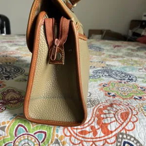 Dooney & Bourke Vintage Small AWL Satchel Taupe Brown thumbnail 7