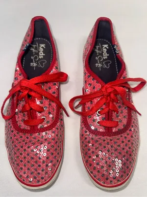 Keds Taylor Swift Red Sequin Polka Dot Sneakers Womens Size 7.5 RED Era thumbnail 1