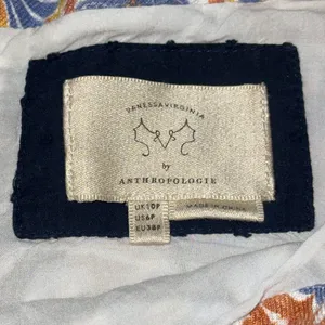 Vanessa Virginia Anthropology Embroidered‎ Linen Owen Floral Shift Dress 6P thumbnail 7