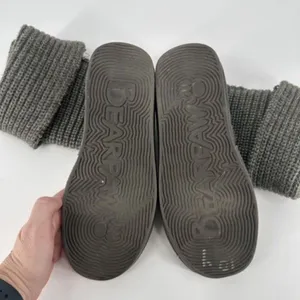 Bearpaw Womens Knit Tall Boots Sheepskin Footbed Fold Down Gray‎ Size 10 thumbnail 9