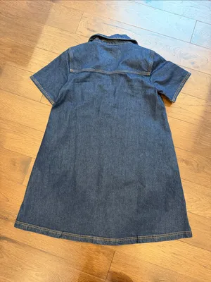 LOFT Mini Denim Pocket Dress Size Small - C1-303 thumbnail 7