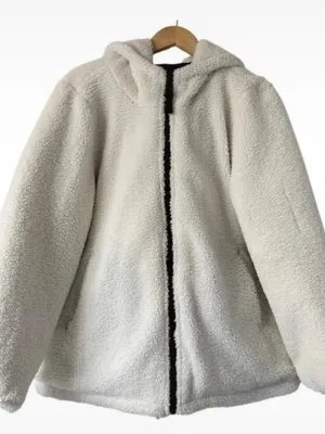 Koolaburra by UGG Reversible Sherpa Puffer Jacket Women’s L Black Cream Size L thumbnail 3