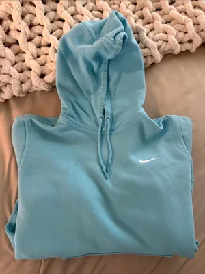 Nike Light Blue Pullover Hoodie thumbnail 5