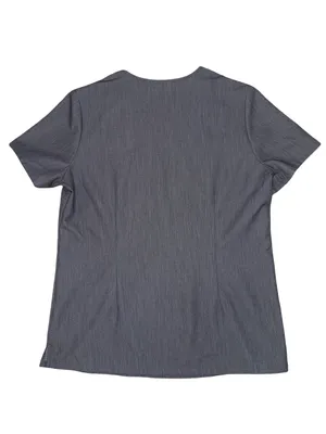 FIGS Technical Collection Gray Scrub Top Women’s Small V Neck Medical Uniform thumbnail 2