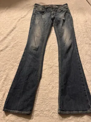 Rock Revival Jeans Womens Tag 28 X 31 Inseam Adele Easy Boot Blue Cowgirl thumbnail 1