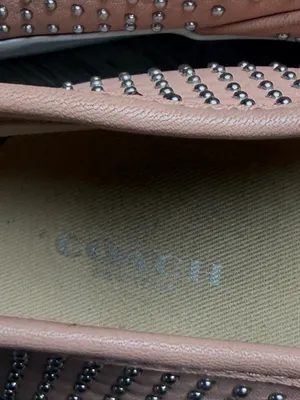 Coach Maggie Studded Slip On Sneakers Blush Pink Leather Shoes Women’s 10B thumbnail 11