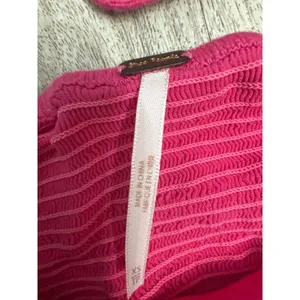 Free‎ People Mila Top Hot Pink Asymmetric One Shoulder Cutout Bow Crop Womens XS thumbnail 5