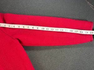 Vintage 1970s Wool Cardigan SIZE 14 100% Pure Wool Moffat Woollens Red Bouclé thumbnail 9