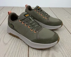 Teva Women's Ellwood Slip-Resistant Hiking Sneakers US8 Burnt Olive $100 thumbnail 1