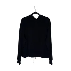Varley Pullover Sweatshirt Women Small Black Excellent Funnel Neck Drawstring thumbnail 4