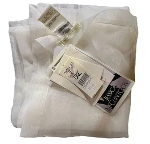 Jessica McClintock Vintage Womens Lightweight Sheer Off-white cream Chiffon Scar thumbnail 1