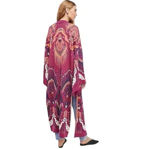 FREE PEOPLE boho maxi duster sweater, size M/L, NWT thumbnail 6