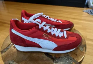 Puma Easy Rider Red and White Sneakers us 6/uk3.5 thumbnail 1