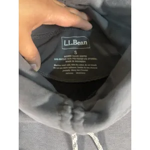 ll bean womens funnel neck sweatshirt gray small pockets thumbholes thumbnail 8