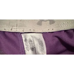 Under Armour Womens Purple Running Shorts White Trim Drawstring Size Small thumbnail 4