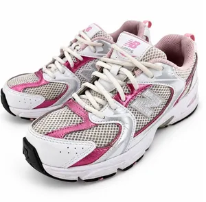New Balance 530 Sneakers Womens 7.5 Pink Sugar White Silver Retro Y2K Running thumbnail 1