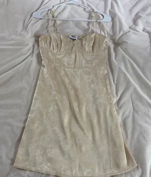 Princess Polly Cream Carmina Embroidery Mini Dress thumbnail 1