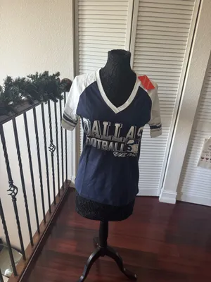 New Womens Football Fans Athletic City Raglan T-Shirts size S thumbnail 3