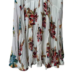 FREE PEOPLE Thought I Was Dreaming Floral Mini Dress Ivory halter L thumbnail 8