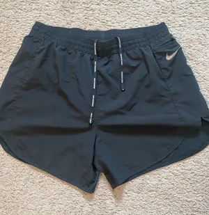 Nike Black Womens Running Shorts with Reflective Swoosh thumbnail 1