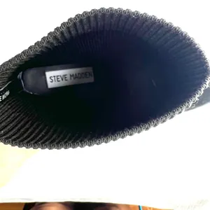 Steve Madden Richter Black Suede Sock Ankle Boots Block Heel Pointed Women‎ Sz 8 thumbnail 9