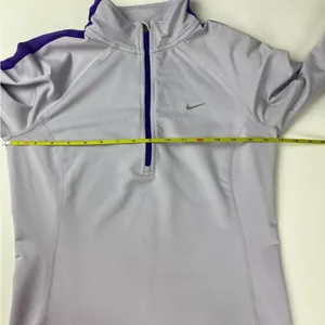 Nike Light Purple 1/4 Zip Size Small Athletic Pull Over thumbnail 5