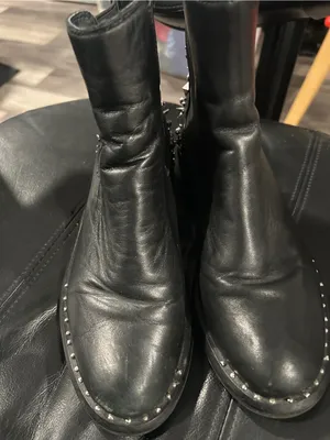 Sam Edelman Studded Black Leather Chelsea Boots thumbnail 5